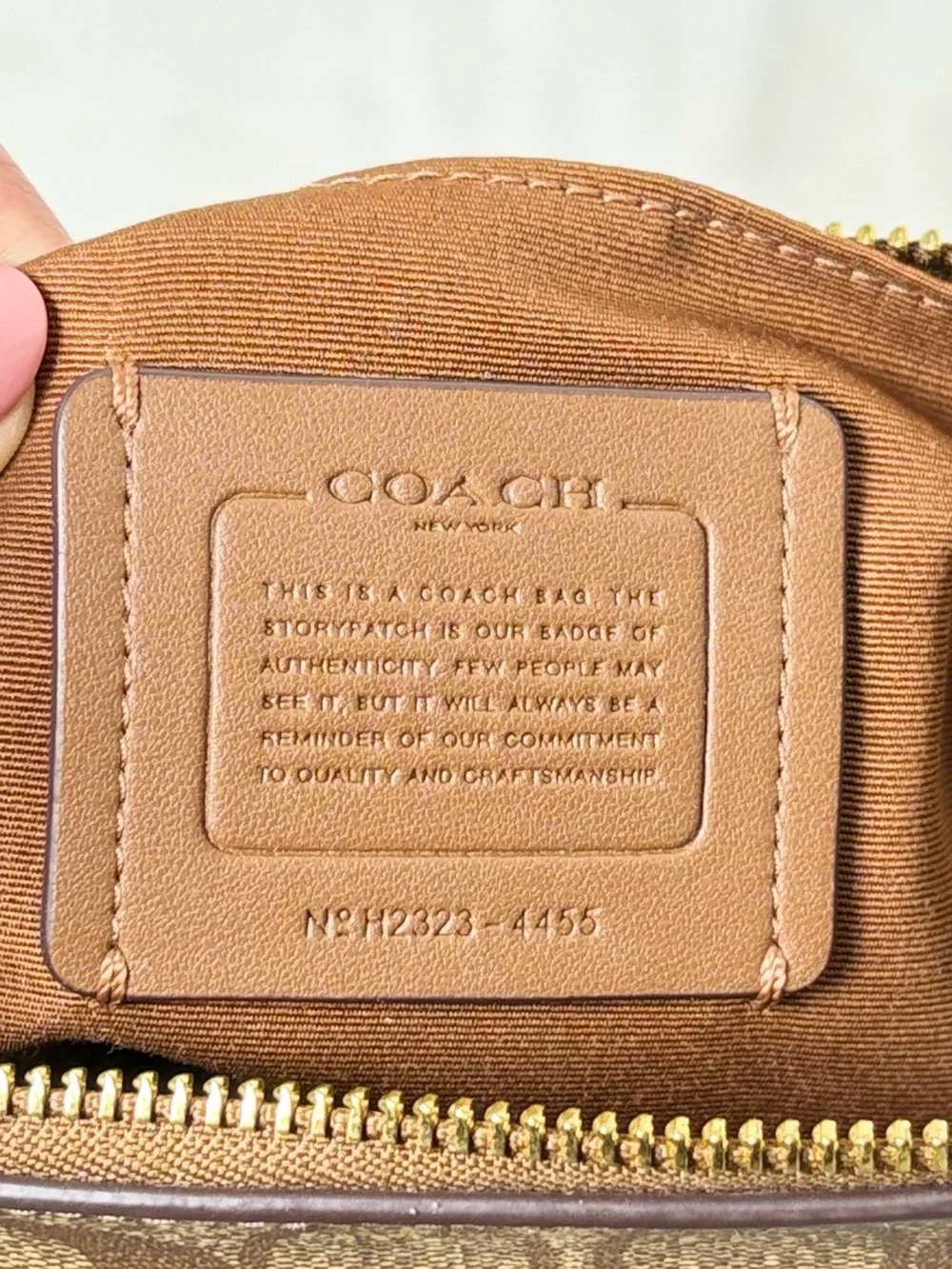 Coach Zip Top Tote #4455 | Signature Canvas Tote | Like New